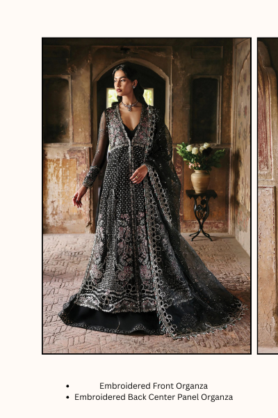 Kaashvi by Ayzel Organza Embroidered 3PC Suit – AAF25KW ARUSHI AZW-25-V2-03 | Unstitched Wedding Formal