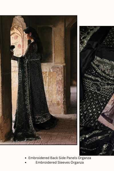 Kaashvi by Ayzel Organza Embroidered 3PC Suit – AAF25KW ARUSHI AZW-25-V2-03 | Unstitched Wedding Formal