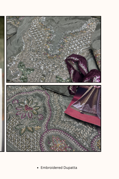 Kaashvi by Ayzel Net Embroidered 3PC Suit – AAF25KW JHANVI AZW-25-V2-06 | Unstitched Wedding Formal