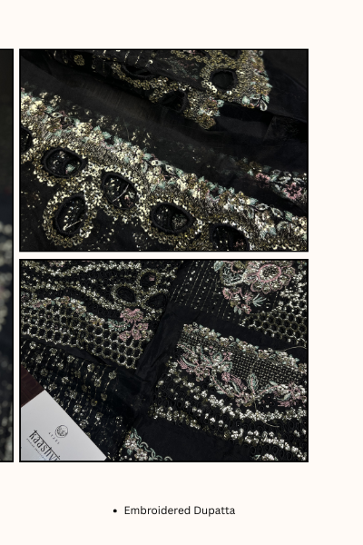 Kaashvi by Ayzel Organza Embroidered 3PC Suit – AAF25KW ARUSHI AZW-25-V2-03 | Unstitched Wedding Formal