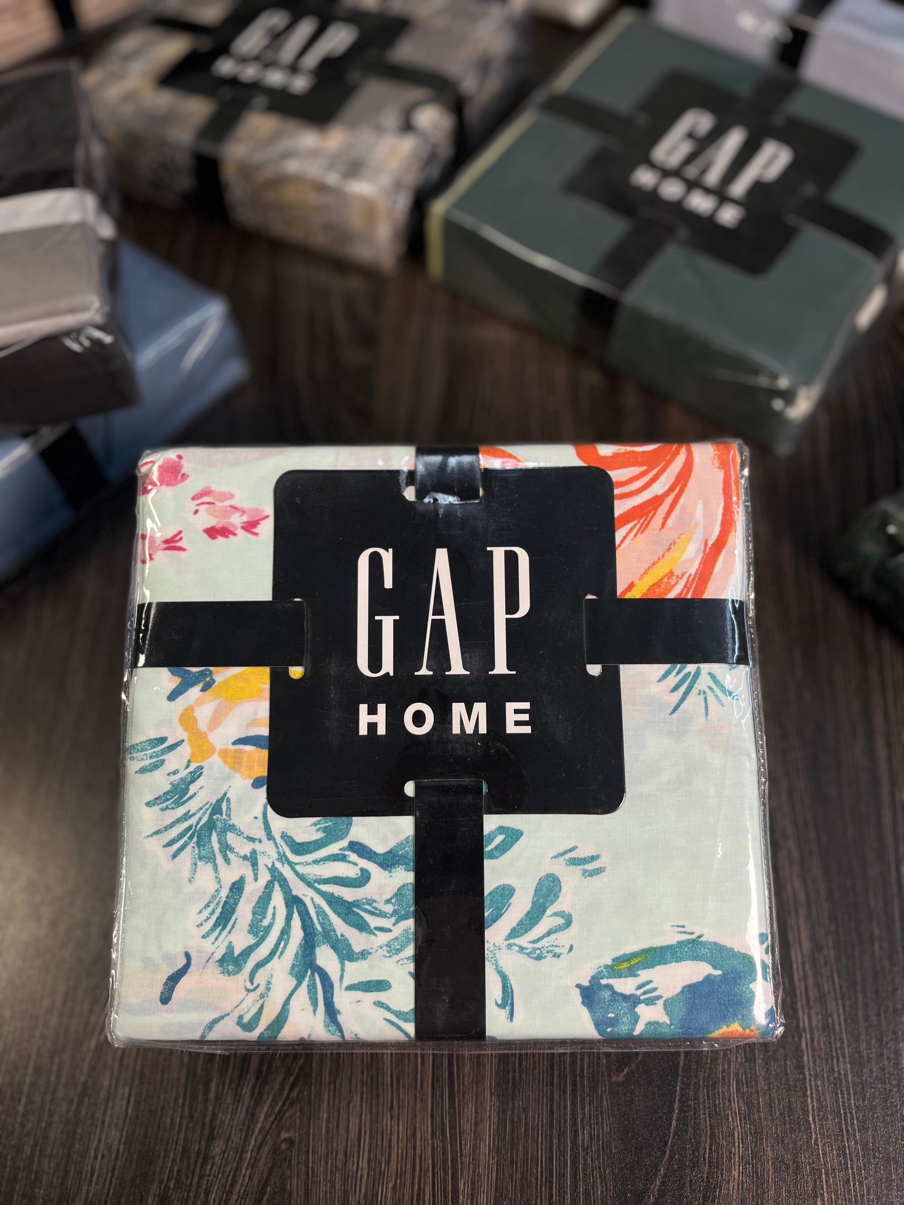 Original GAP Home Cotton Bedsheet Set – Imported | Standard Size | 2 Pillow Covers