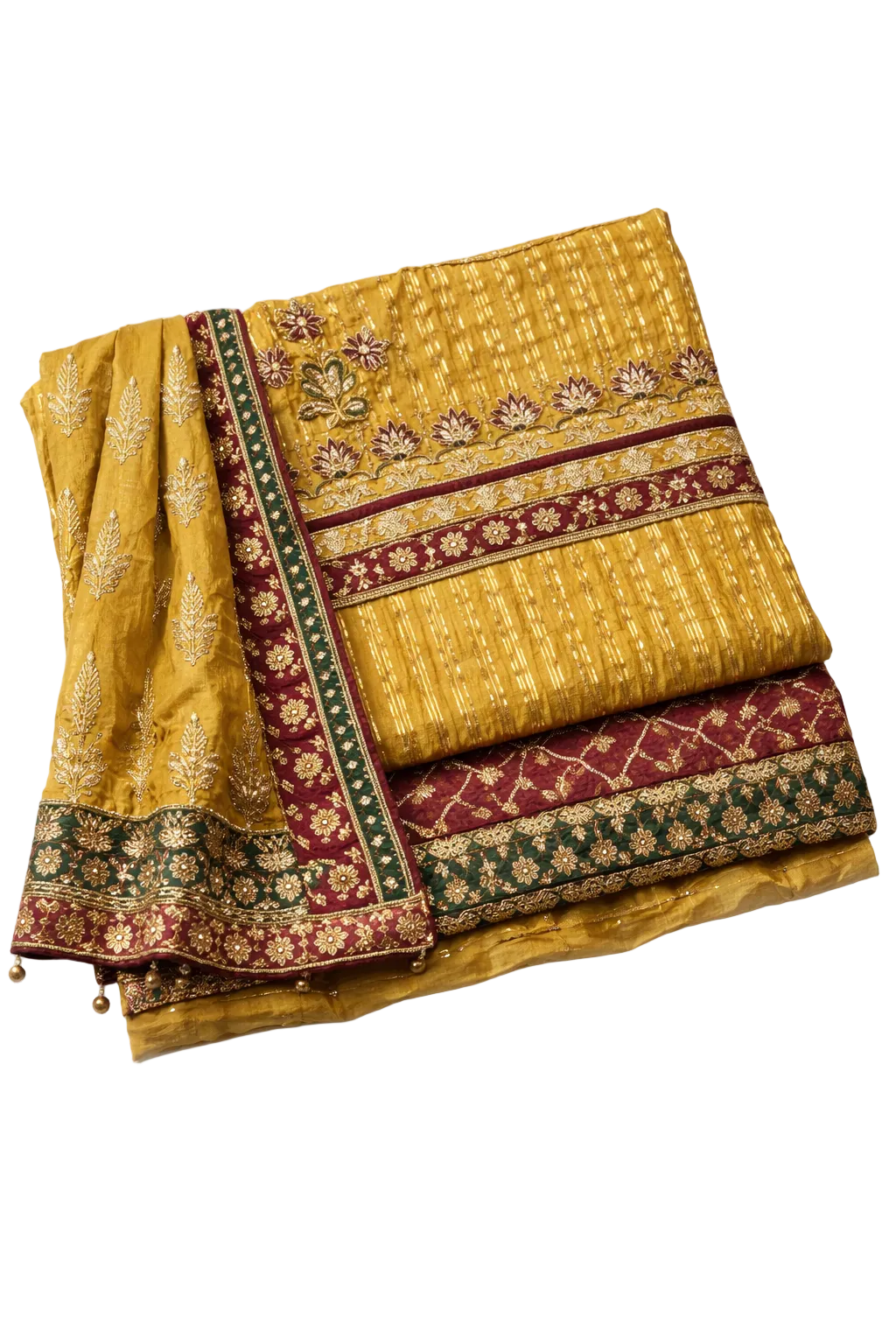 Motifs Fashion Embroidered Chiffon Maxi – 2PC Semi-Stitched Suit