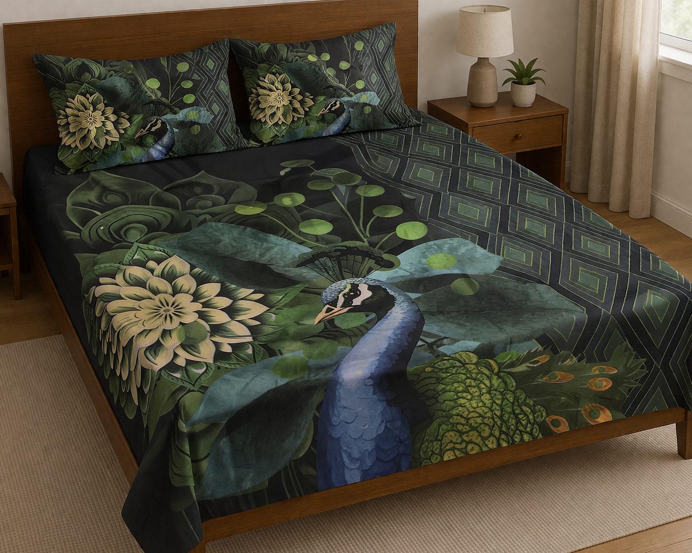 Original GAP Home Cotton Bedsheet Set – Imported | Standard Size | 2 Pillow Covers
