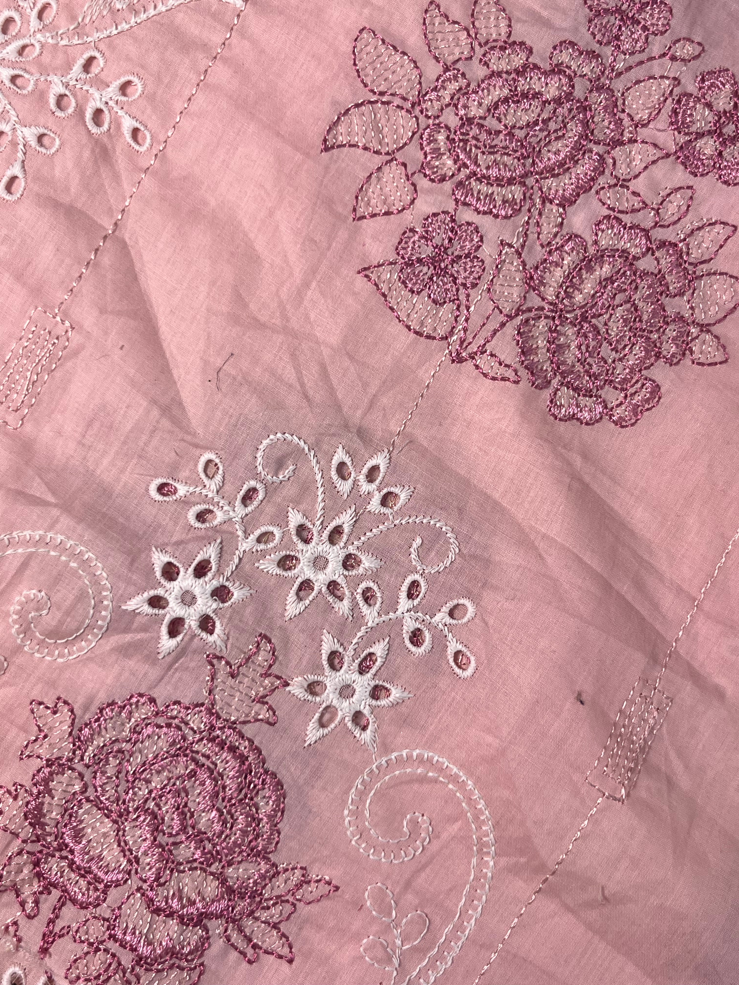 Bareeze Style Chicken Kari Embroidered Lawn Suit – 3 Piece Unstitched (Chiffon Dupatta)